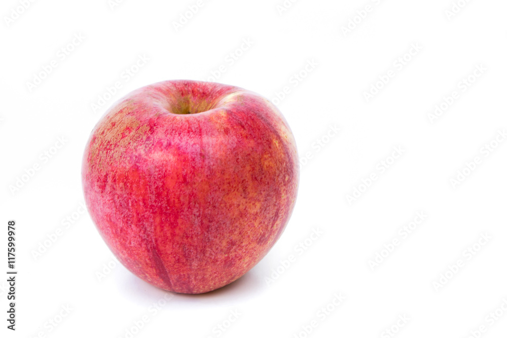 Red apples on white background , selective and soft focus Red apples on white background , selective and soft focus