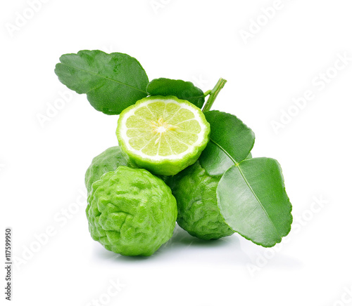 Bergamot fruit on white background