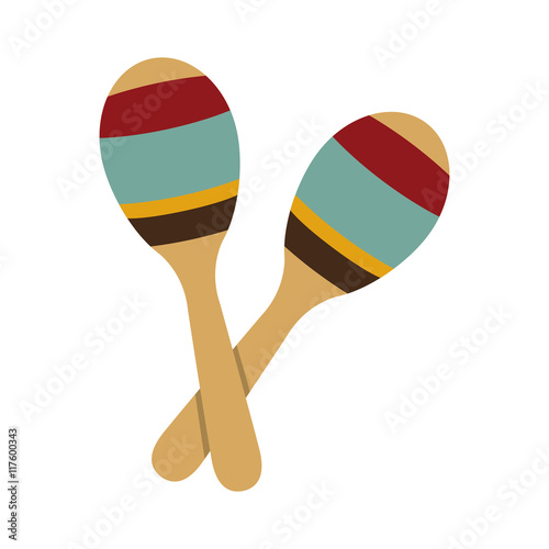 maraca instrument music sound icon. Isolated and flat illustration. Vector graphic