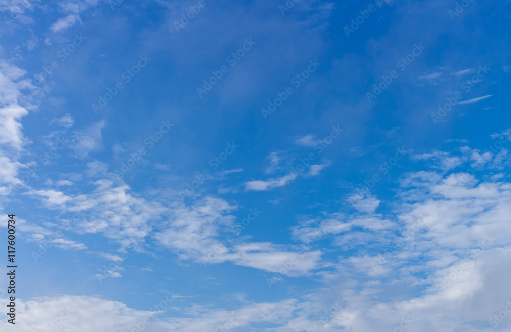 Blur clouds on the sky with sun light