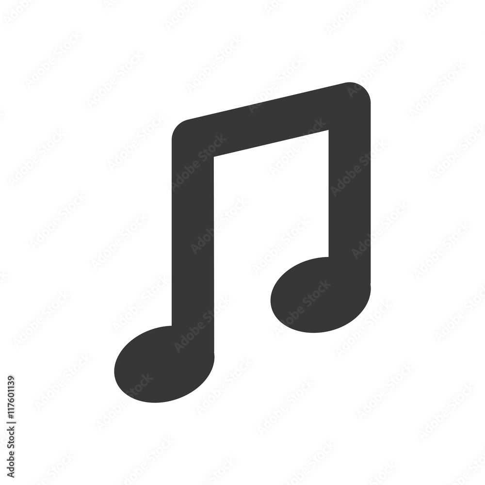 music note sound melody icon. Isolated and flat illustration. Vector graphic music note sound melody icon. Isolated and flat illustration. Vector graphic