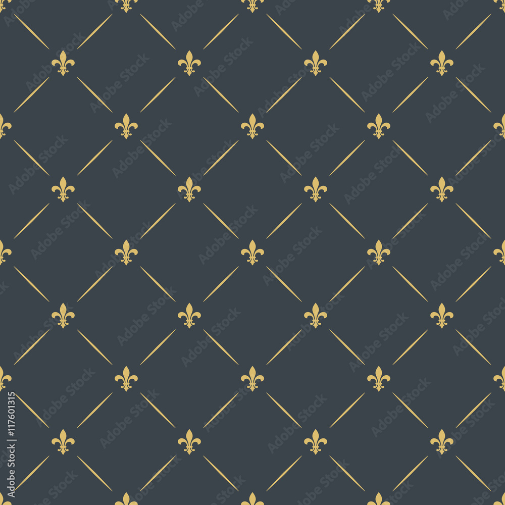 fleur-de-lis seamless pattern background