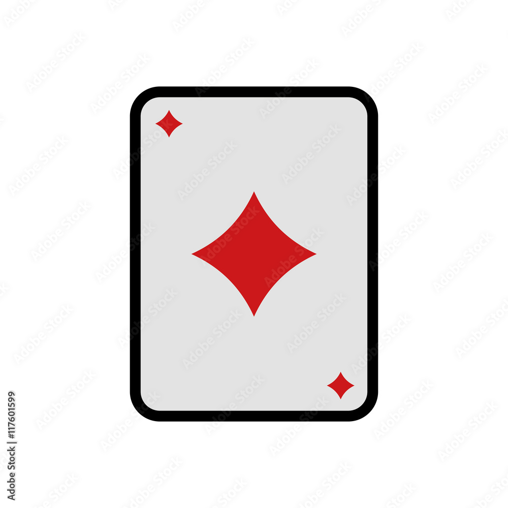Obraz premium card casino las vegas game lucky icon. Isolated and flat illustration. Vector graphic