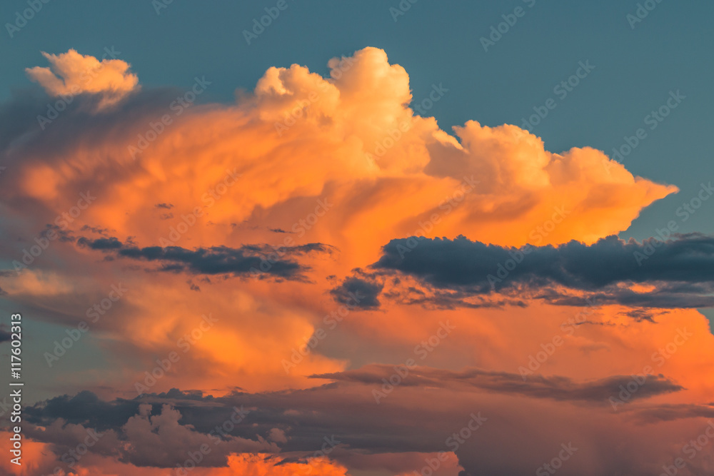 Fototapeta premium Monsoon Storm at Sunset