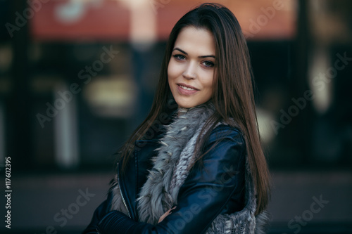 Wallpaper Mural Urban fashionable portrait of beautiful young woman Torontodigital.ca