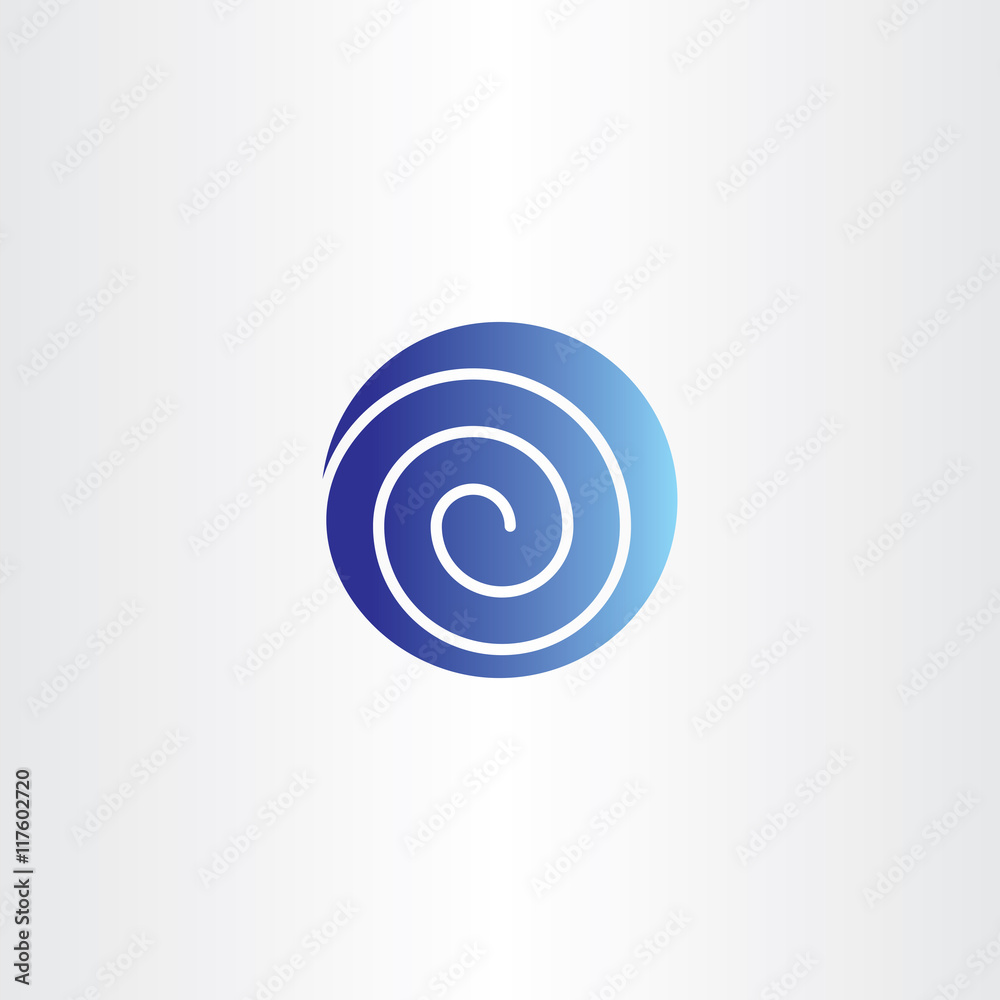 blue circle spiral globe vector icon logo symbol blue circle spiral globe vector icon logo symbol