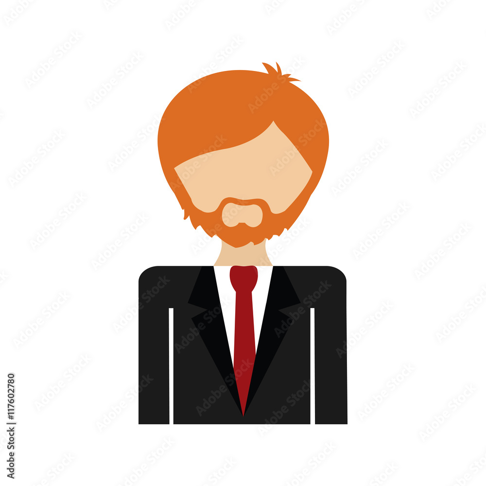 cartoon suit businessman man male avatar person icon. Isolated and flat illustration. Vector graphic cartoon suit businessman man male avatar person icon. Isolated and flat illustration. Vector graphic