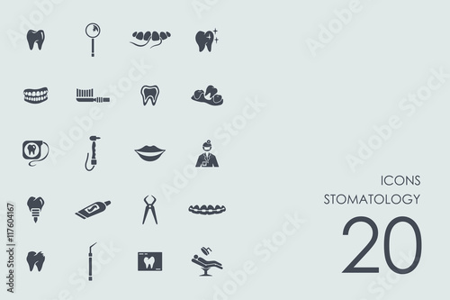 Set of stomatology icons