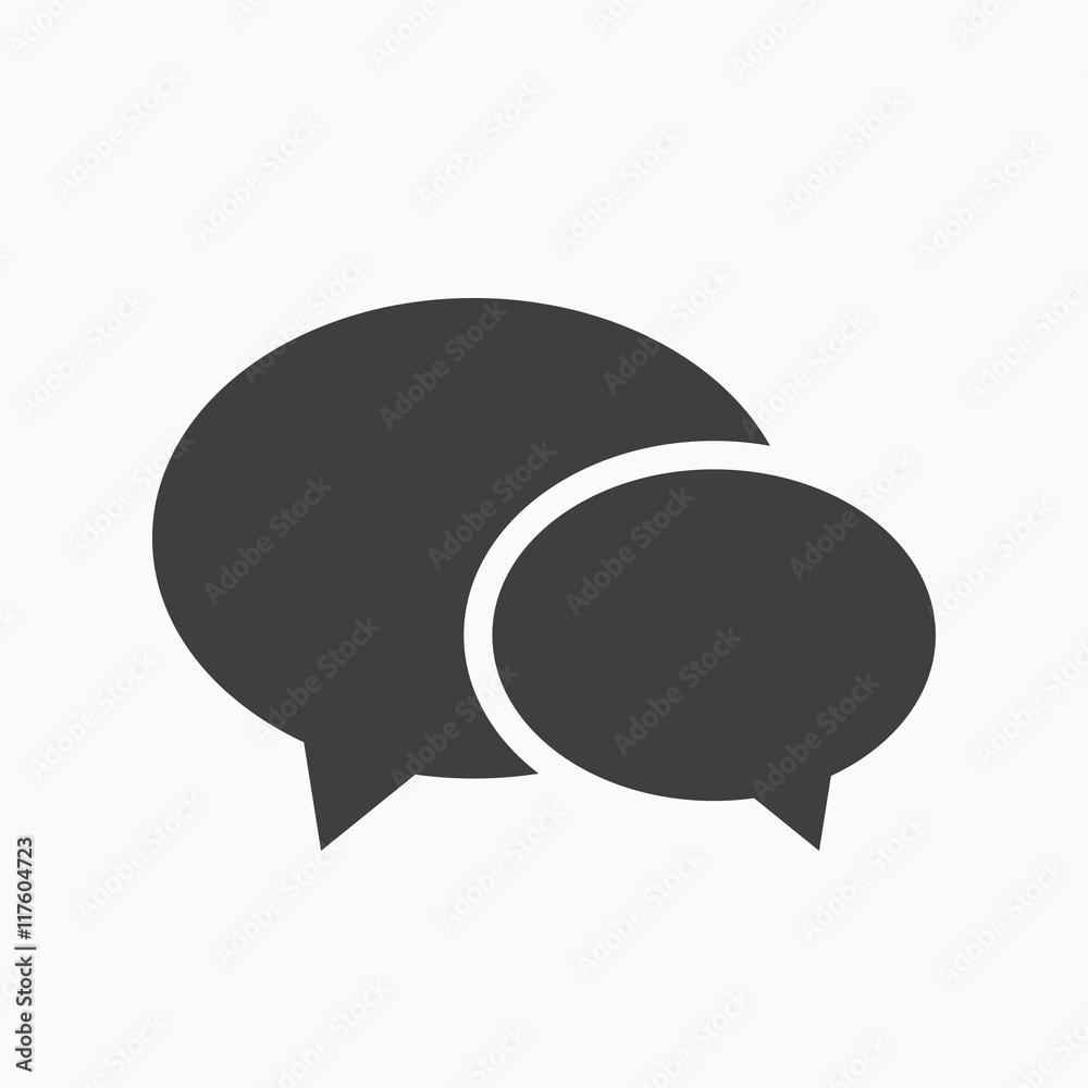 Chat icon. Speech bubble sign. Chat icon. Speech bubble sign.