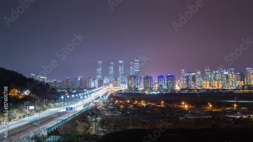 Wallpaper Mural 4K.Time lapse Landmark KOREA. Seoul.Footage Video Ultra HD, 3860 x 2160 Torontodigital.ca
