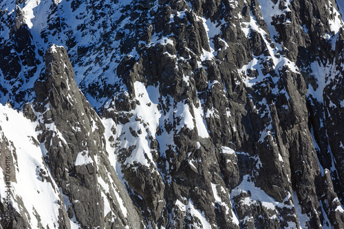 Winter mountain landscape.