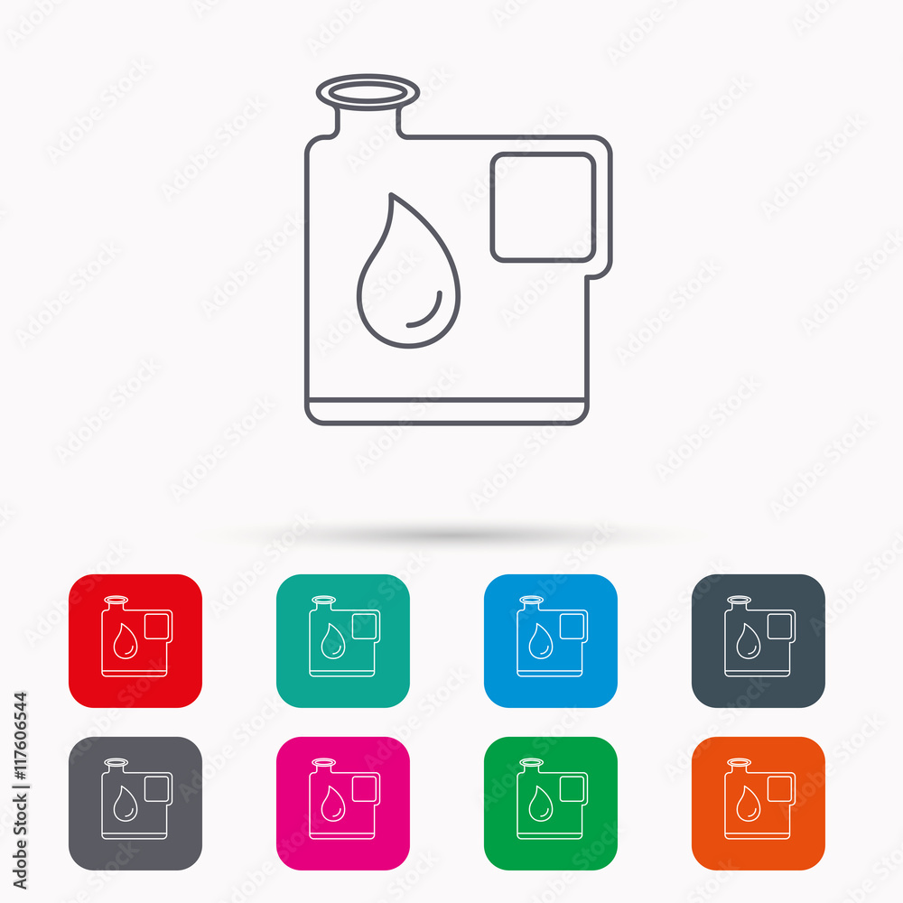 Jerrycan icon. Petrol fuel can with drop sign. Jerrycan icon. Petrol fuel can with drop sign.