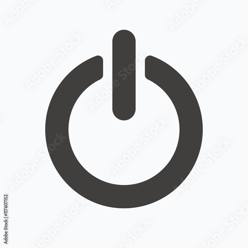 On, off power icon. Energy switch sign.