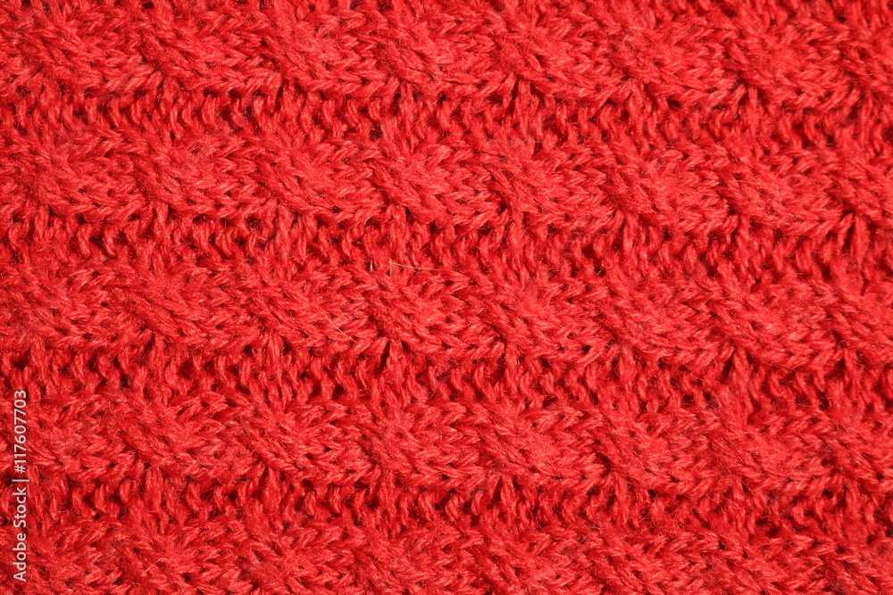 red knitted large viscous fabric - texture
