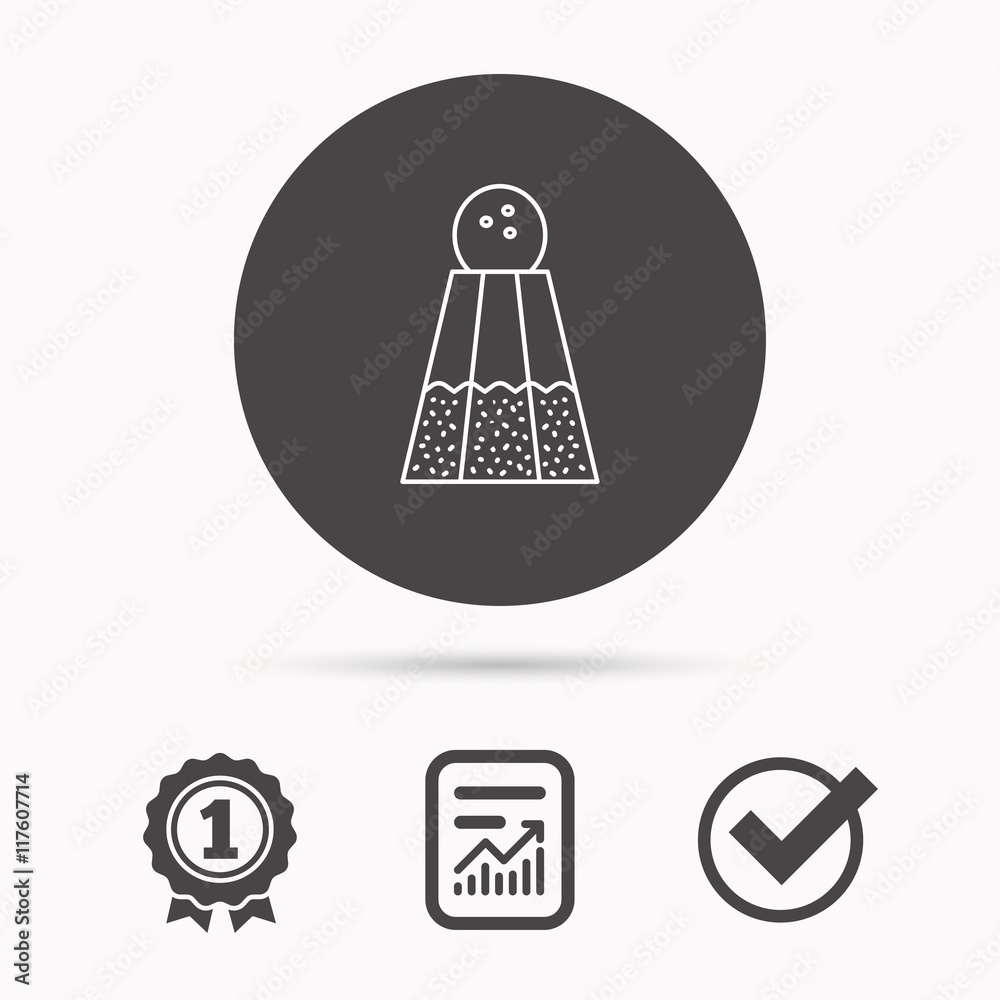 Salt icon. Sodium spice sign. Salt icon. Sodium spice sign.