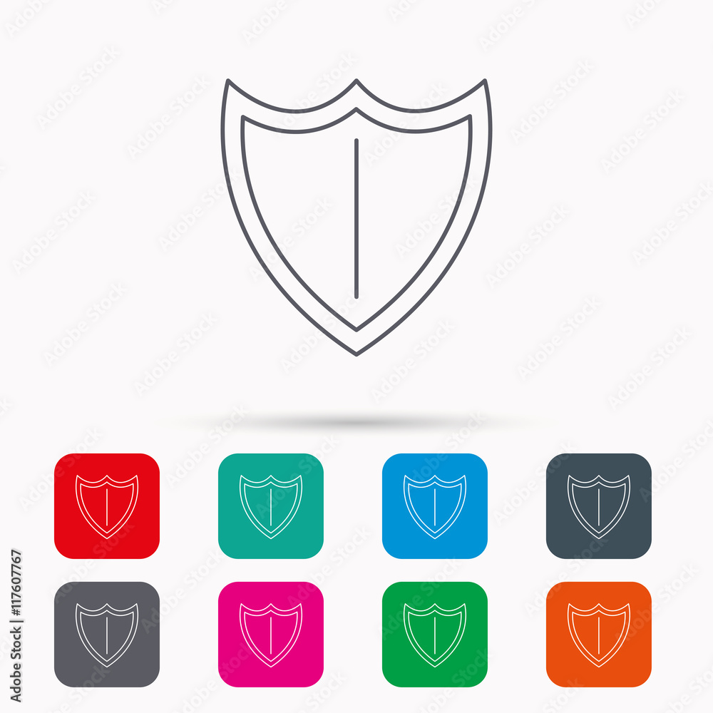 Shield icon. Protection sign. Shield icon. Protection sign.