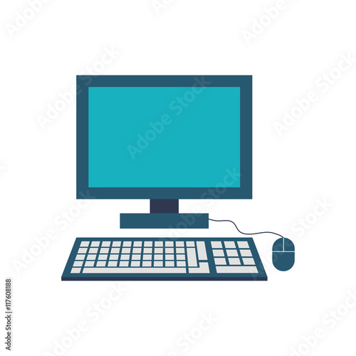 computer gadget technology icon. Isolated and flat illustration. Vector graphic photo