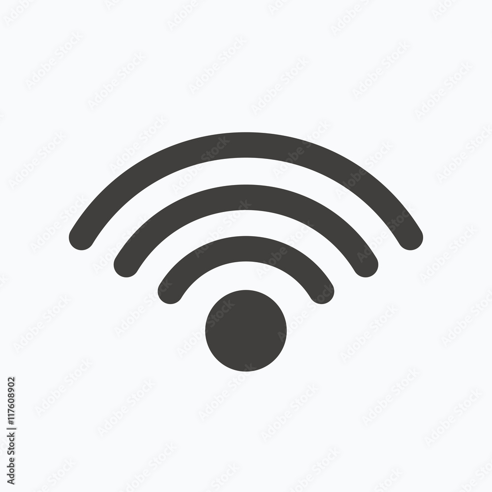 Wifi icon. Wireless internet sign. Wifi icon. Wireless internet sign.