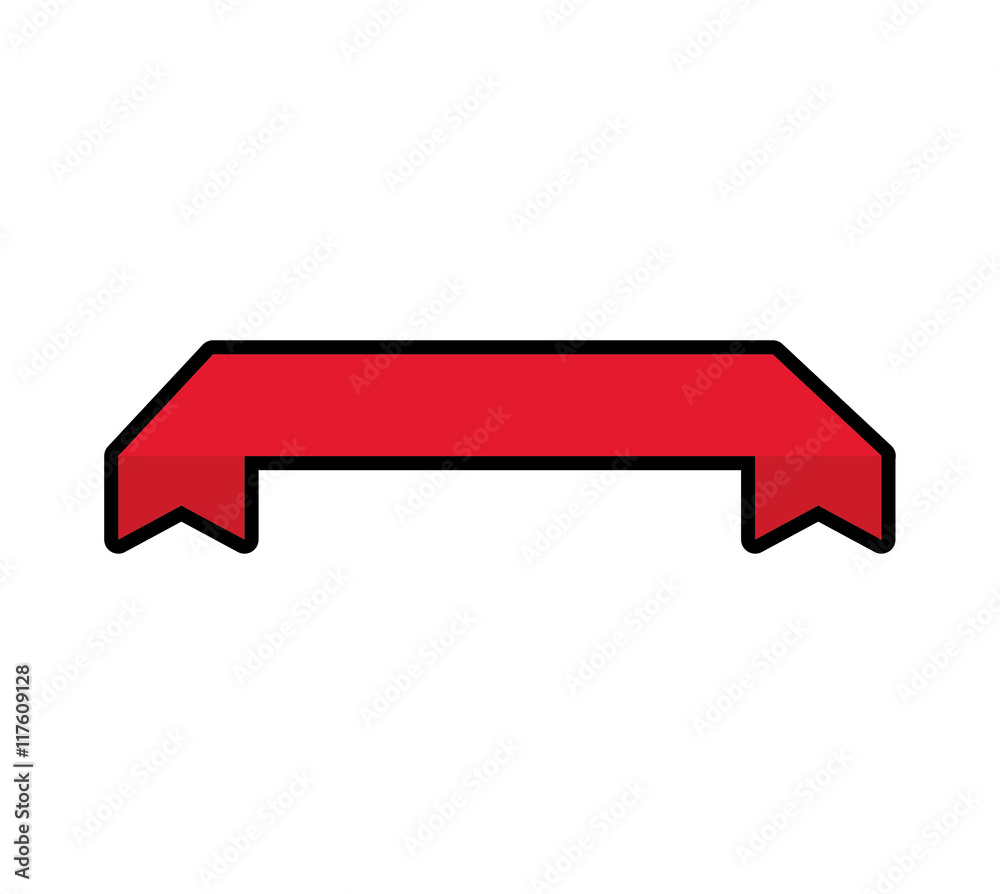 ribbon red label banner icon. Isolated and flat illustration. Vector graphic ribbon red label banner icon. Isolated and flat illustration. Vector graphic