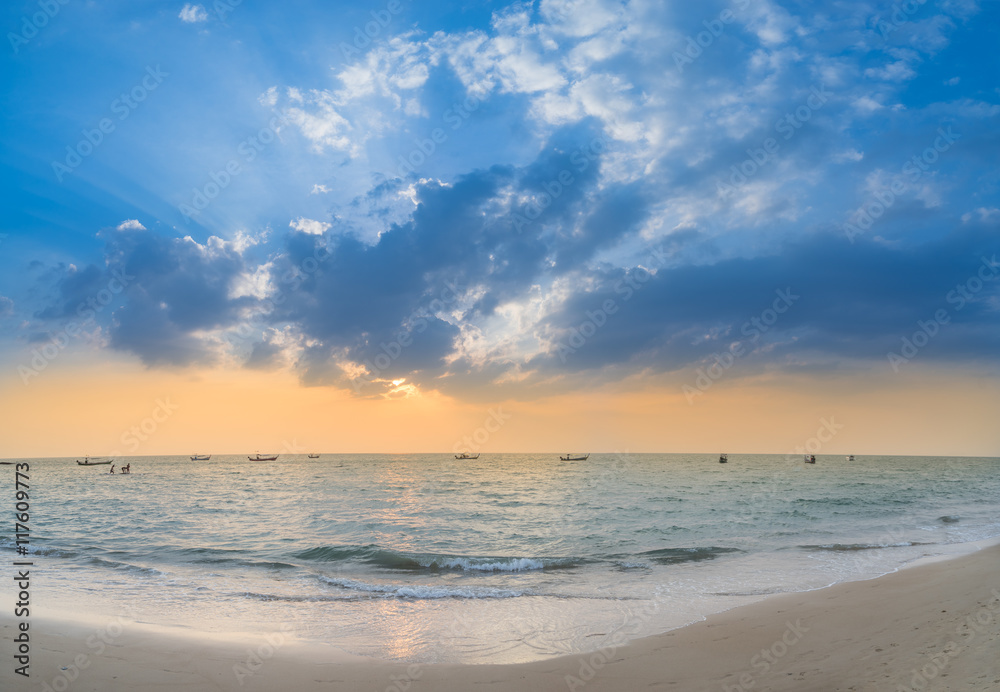 White Sand Beach - Sunset in Khao Lak White Sand Beach - Sunset in Khao Lak