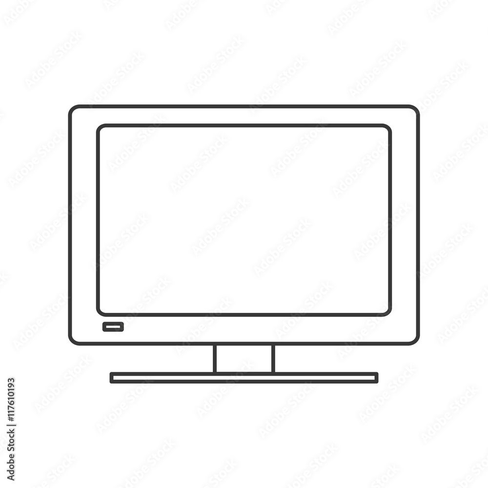 tv house technology appliance icon. Isolated and flat illustration. Vector graphic