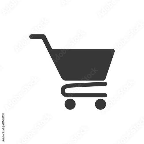 shopping cart market store buy icon. Isolated and flat illustration. Vector graphic