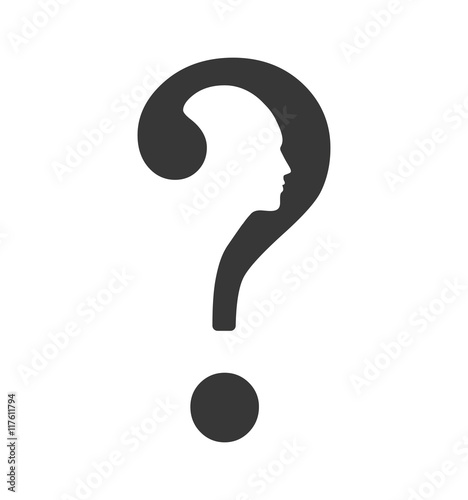 question mark ask symbol problem icon. Isolated and flat illustration. Vector graphic