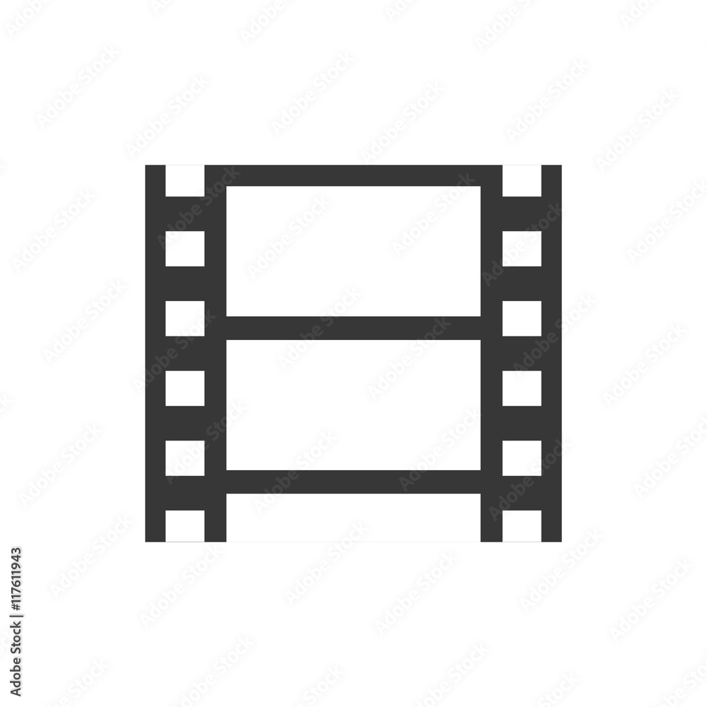 film strip movie cinema icon. Isolated and flat illustration. Vector graphic