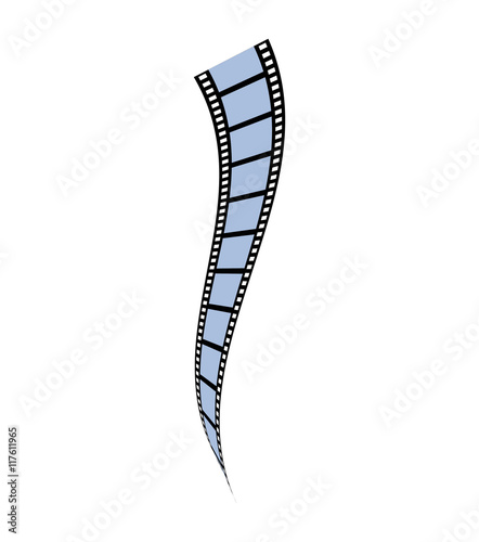 film strip movie cinema icon. Isolated and flat illustration. Vector graphic