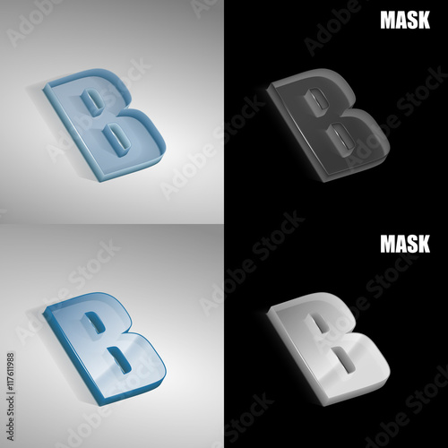 szklana ikona 3D vektor