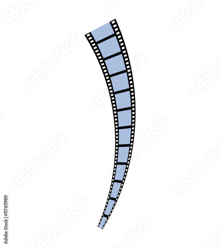 film strip movie cinema icon. Isolated and flat illustration. Vector graphic