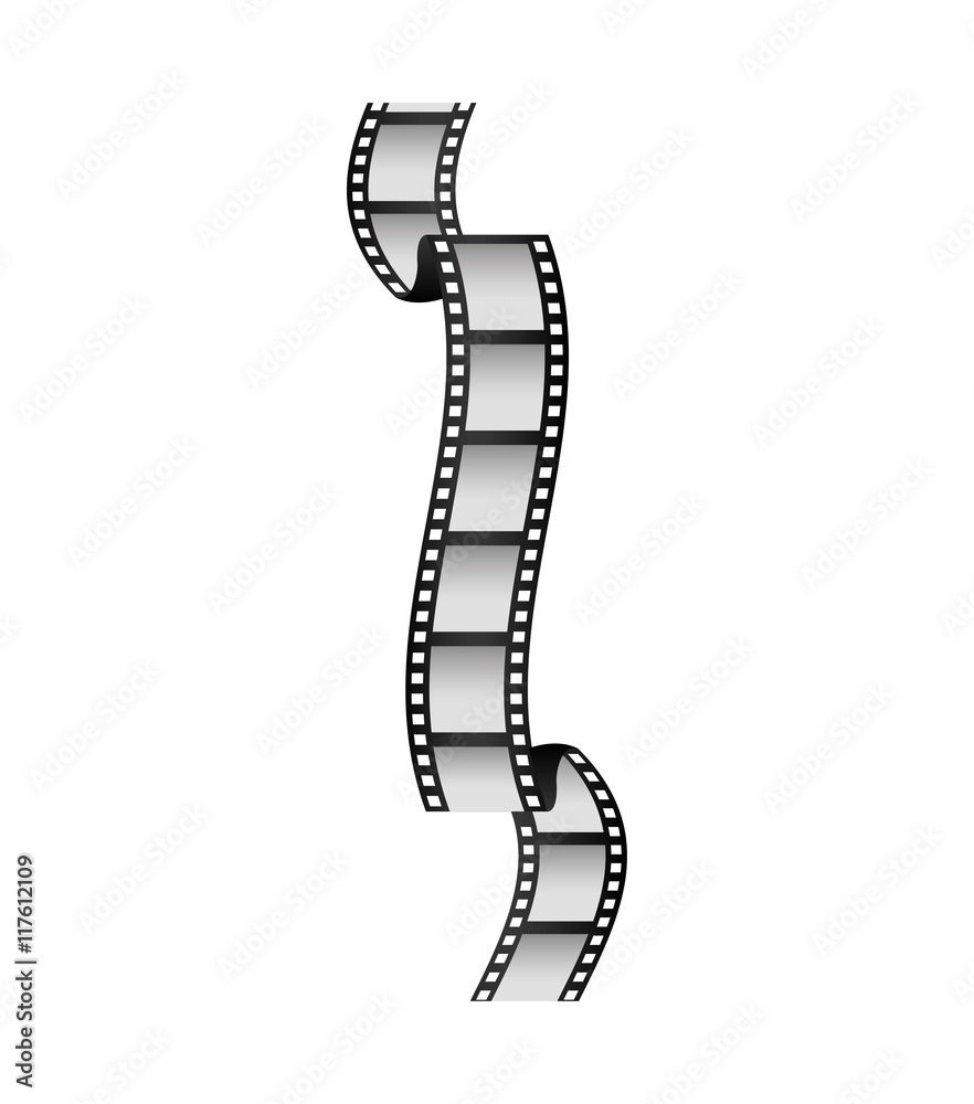 film strip movie cinema icon. Isolated and flat illustration. Vector graphic