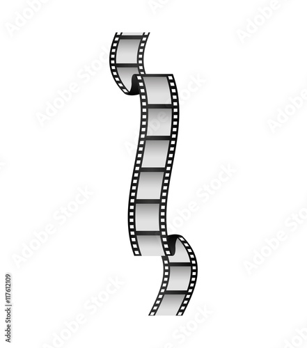 film strip movie cinema icon. Isolated and flat illustration. Vector graphic