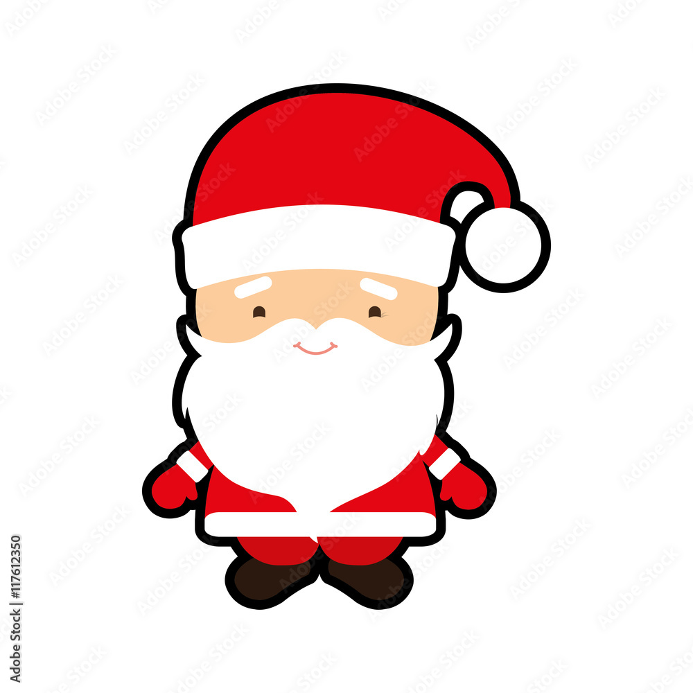 santa cartoon merry christmas celebration icon. Isolated and flat illustration. Vector graphic santa cartoon merry christmas celebration icon. Isolated and flat illustration. Vector graphic