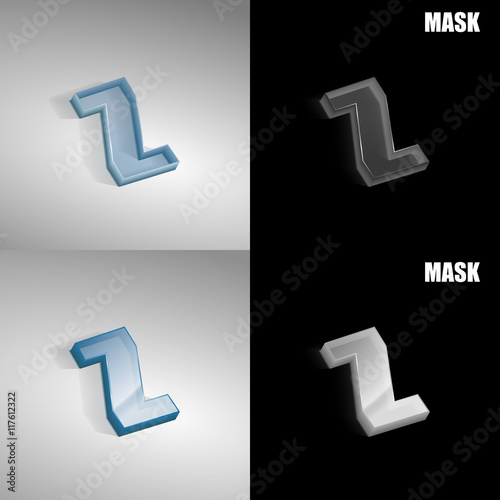 szklana ikona 3D vektor