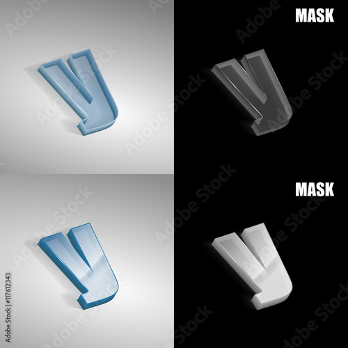 szklana ikona 3D vektor