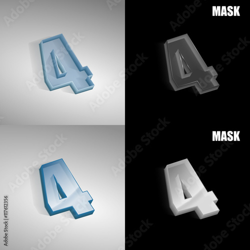 szklana ikona 3D vektor
