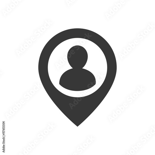 Free Download pictogram gps button silhouette icon. Isolated and flat illustration. Vector graphic - GFXLoad