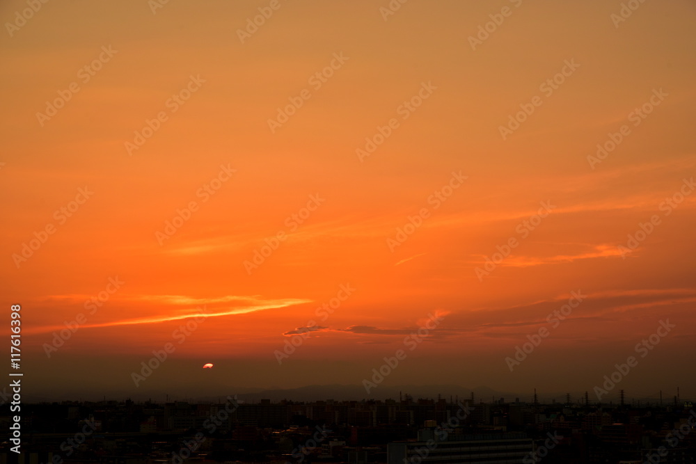 Fototapeta premium 夏の日暮れ