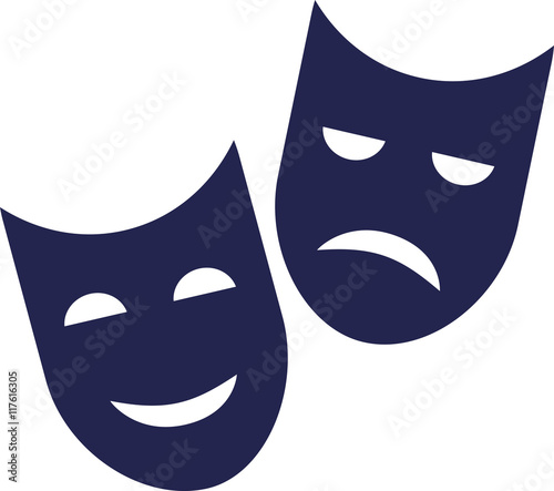 Theater mask - good and bad