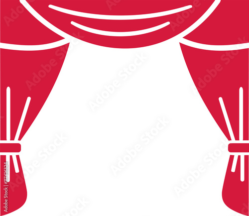 Theater curtain icon