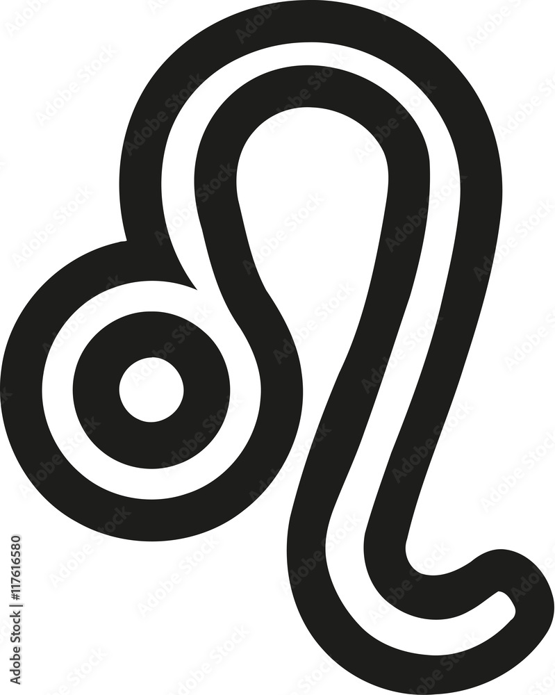 Zodiac sign leo outline Zodiac sign leo outline