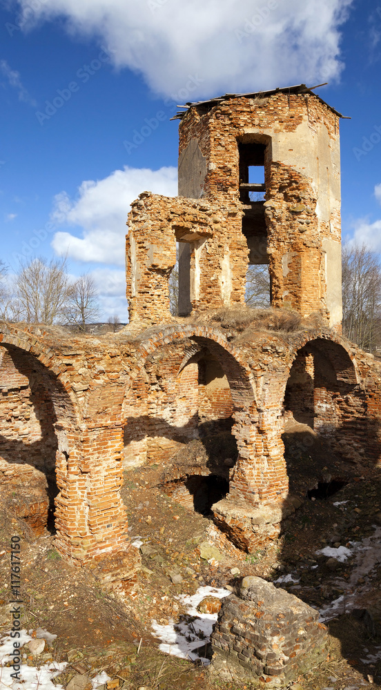 Obraz premium ruins of Golshany , Belarus