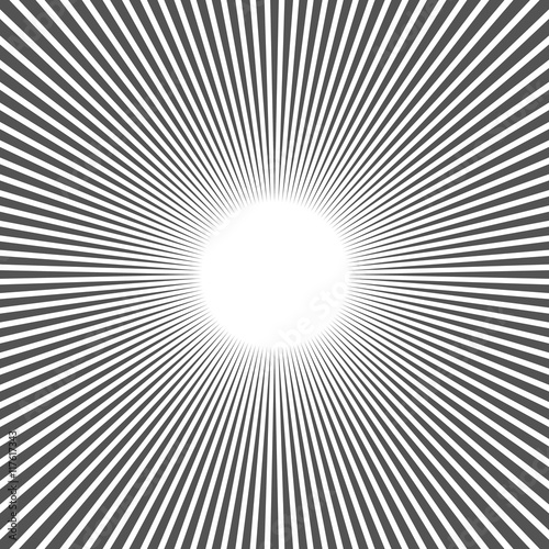 Abstract radial sunburst ray background in vector format