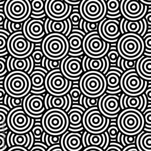 seamless circle pattern and background vector illustration