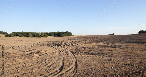 plowed agricultural field