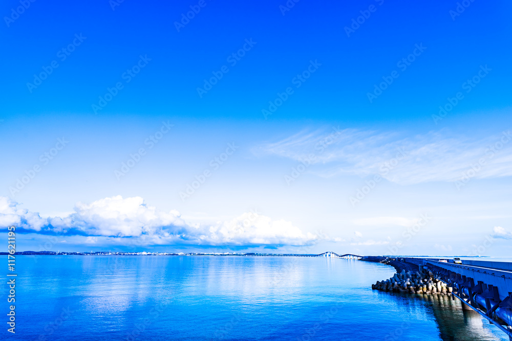 Fototapeta premium Sea, landscape. Okinawa, Japan, Asia.
