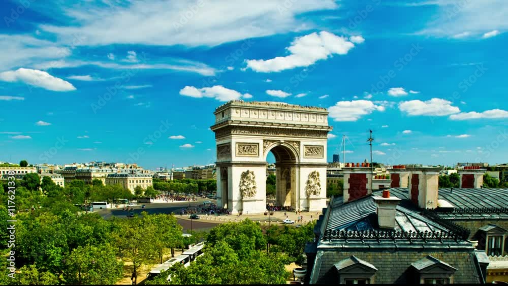 the arc de triomphe in paris