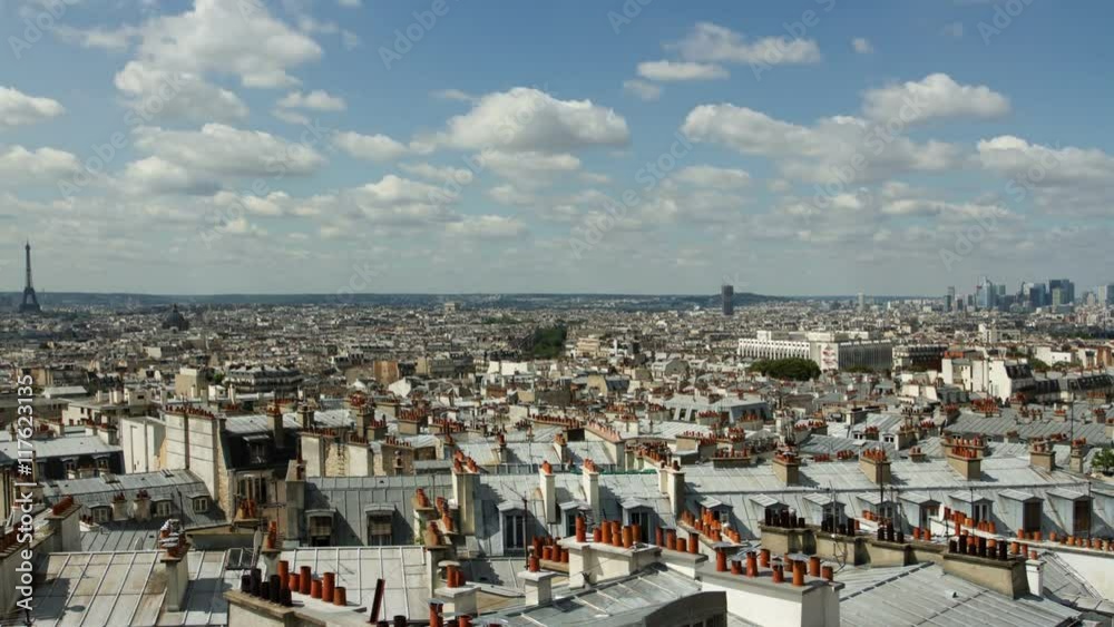 timelapse view of paris from montmartre timelapse view of paris from montmartre