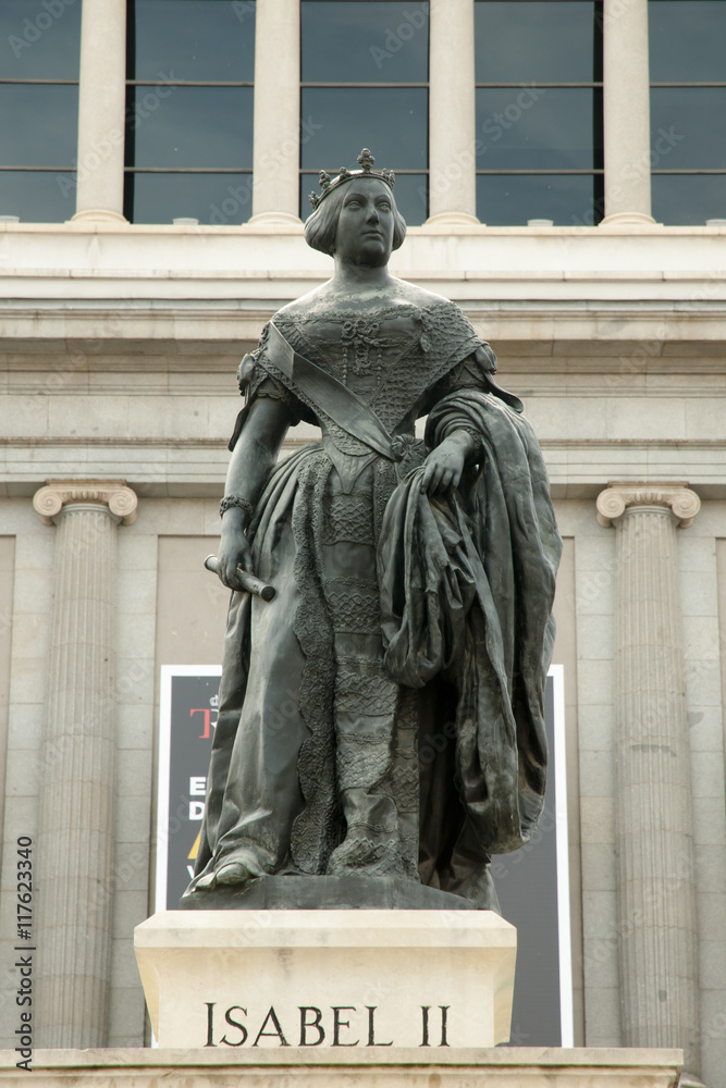 Isabel II Statue - Madrid - Spain